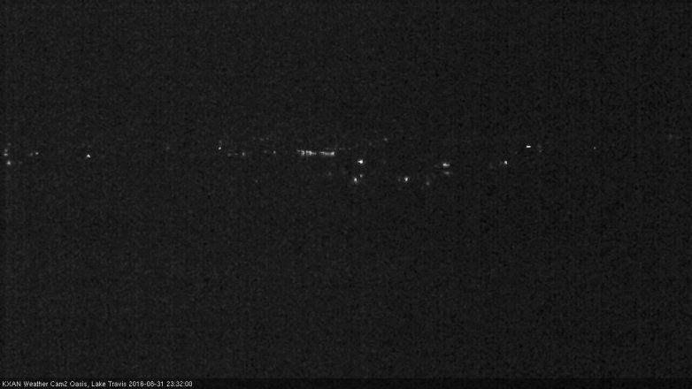 Lake Travis webcam, August 31, 2016 10:45 PM CT