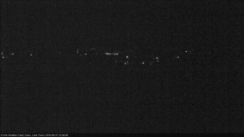 Lake Travis webcam, August 31, 2016 11:00 PM CT