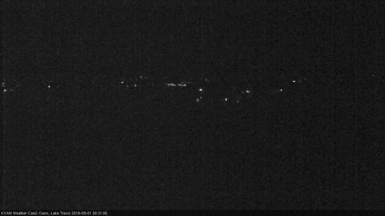Lake Travis webcam, August 31, 2016 11:55 PM CT
