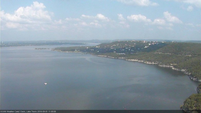 Lake Travis webcam, September 1, 2016 10:05 AM CT