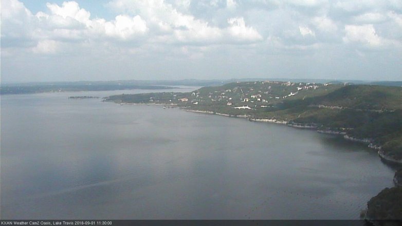 Lake Travis webcam, September 1, 2016 11:00 AM CT