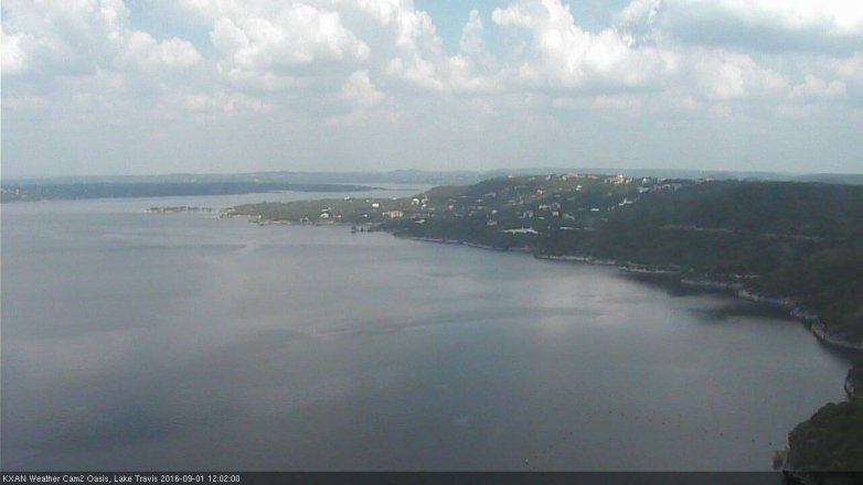 Lake Travis webcam, September 1, 2016 11:05 AM CT
