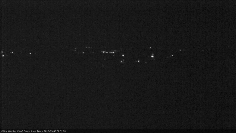 Lake Travis webcam, September 1, 2016 11:10 PM CT