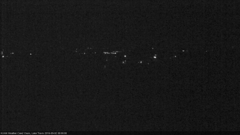 Lake Travis webcam, September 1, 2016 11:15 PM CT