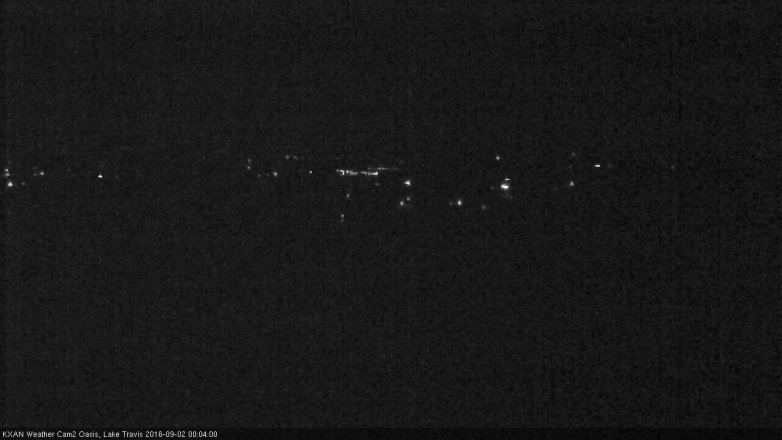 Lake Travis webcam, September 1, 2016 11:20 PM CT