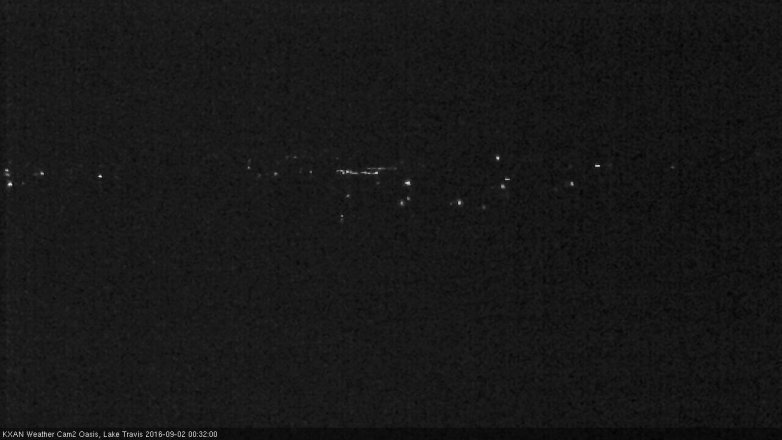 Lake Travis webcam, September 1, 2016 11:35 PM CT