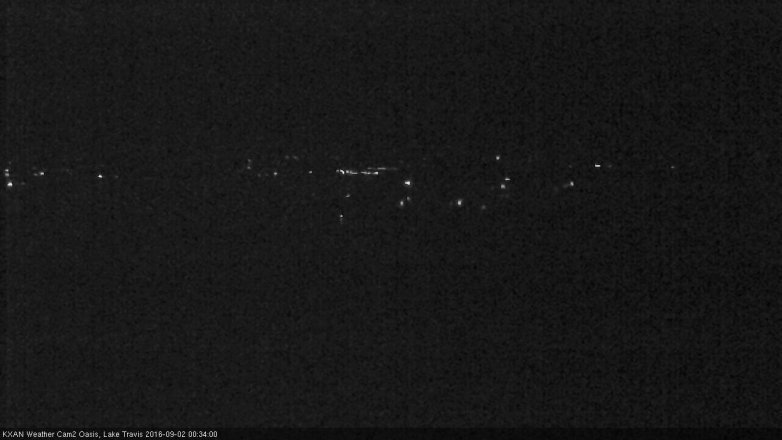 Lake Travis webcam, September 1, 2016 11:45 PM CT