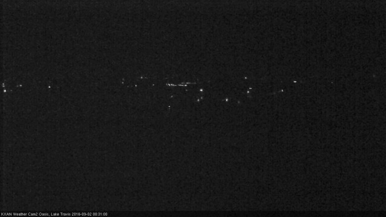 Lake Travis webcam, September 1, 2016 11:55 PM CT