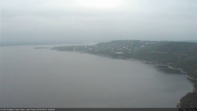 Lake Travis webcam, September 2, 2016 9:10 AM CT