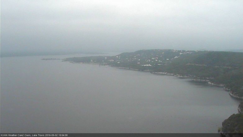 Lake Travis webcam, September 2, 2016 9:30 AM CT