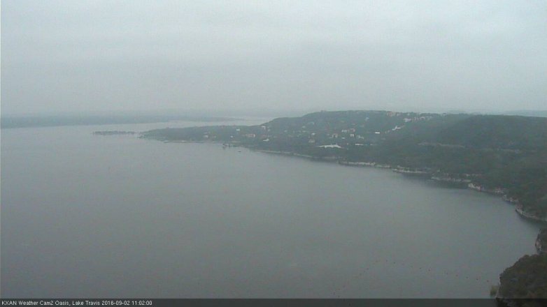 Lake Travis webcam, September 2, 2016 10:20 AM CT