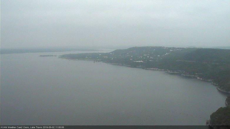 Lake Travis webcam, September 2, 2016 10:30 AM CT