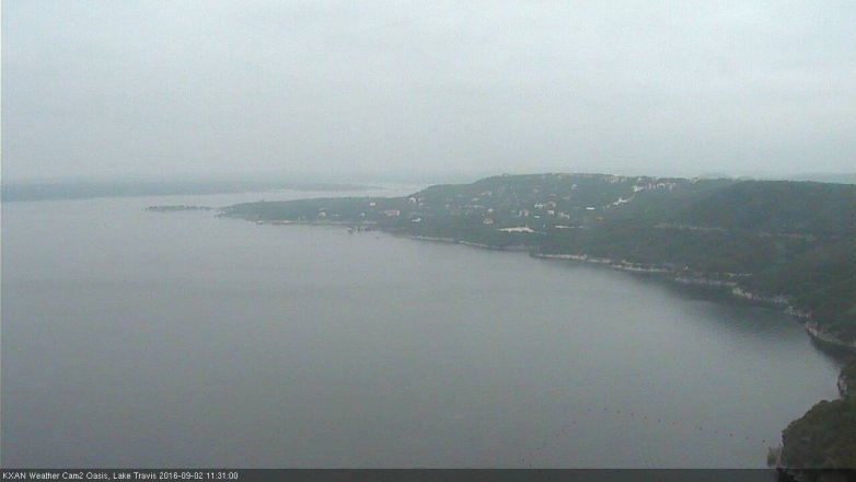 Lake Travis webcam, September 2, 2016 10:40 AM CT