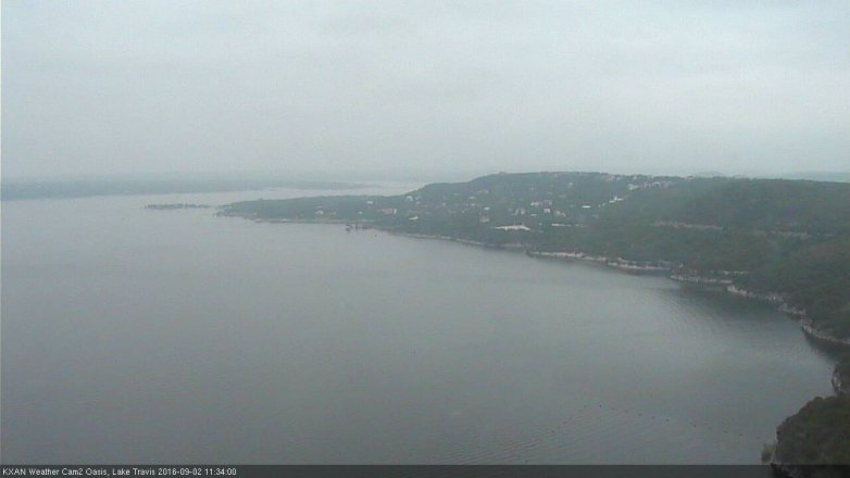 Lake Travis webcam, September 2, 2016 11:00 AM CT