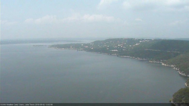 Lake Travis webcam, September 2, 2016 12:30 PM CT