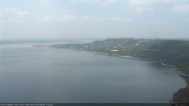 Lake Travis webcam, September 2, 2016 12:40 PM CT