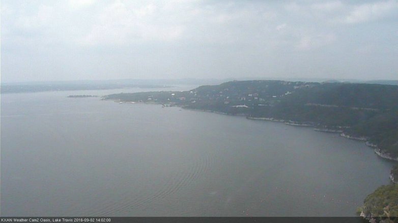 Lake Travis webcam, September 2, 2016 1:05 PM CT