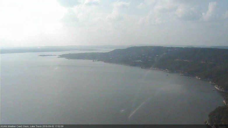 Lake Travis webcam, September 2, 2016 4:30 PM CT