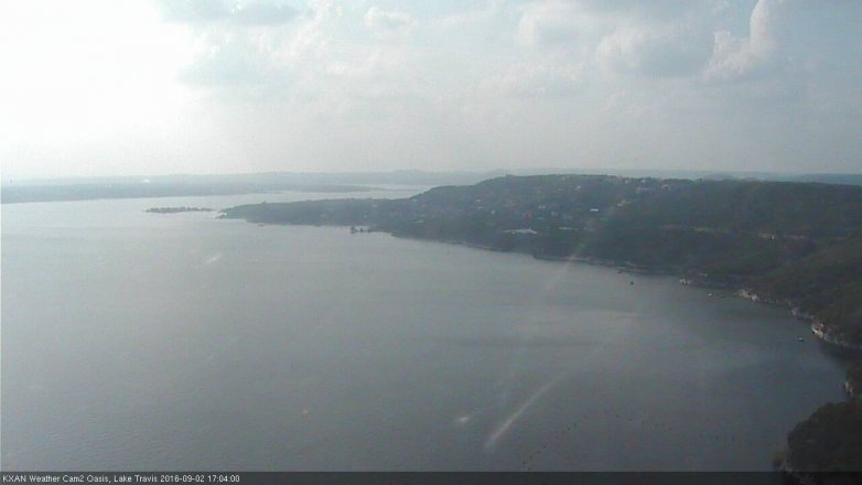 Lake Travis webcam, September 2, 2016 4:35 PM CT