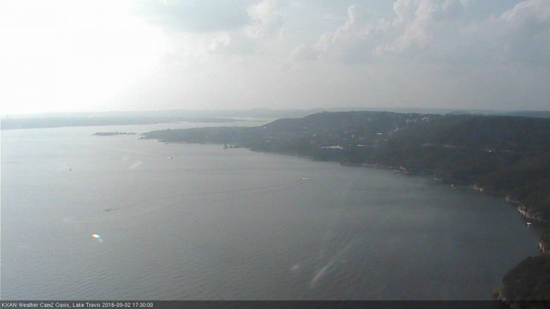 Lake Travis webcam, September 2, 2016 4:50 PM CT