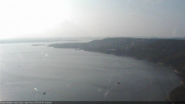 Lake Travis webcam, September 2, 2016 5:15 PM CT