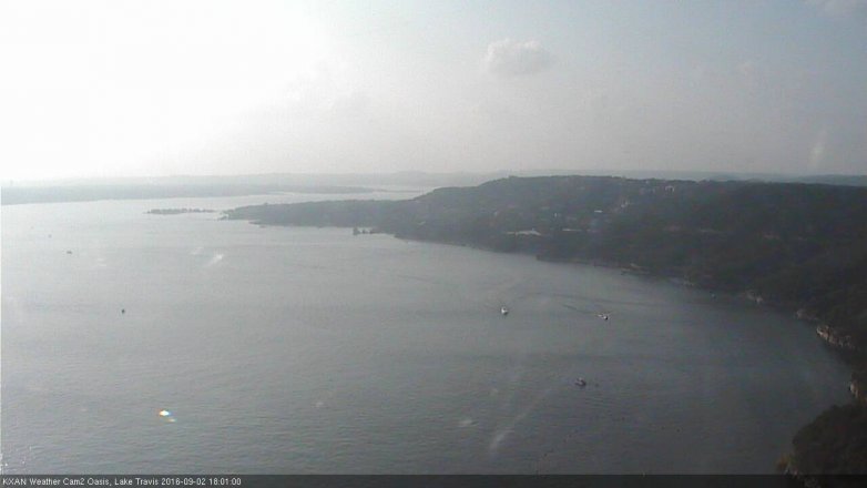 Lake Travis webcam, September 2, 2016 5:30 PM CT