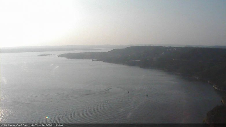 Lake Travis webcam, September 2, 2016 6:00 PM CT