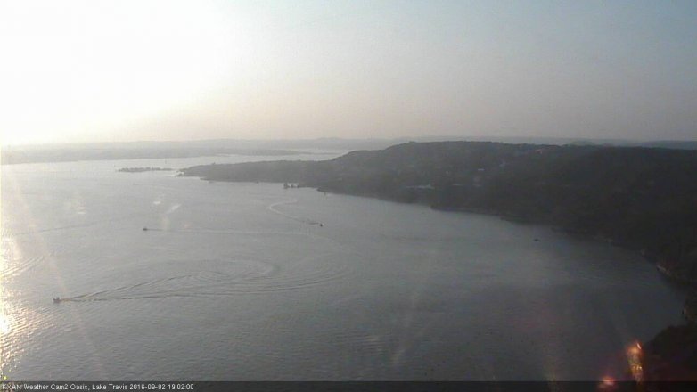 Lake Travis webcam, September 2, 2016 6:10 PM CT