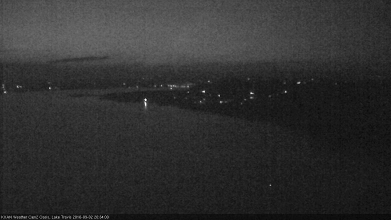 Lake Travis webcam, September 2, 2016 7:45 PM CT