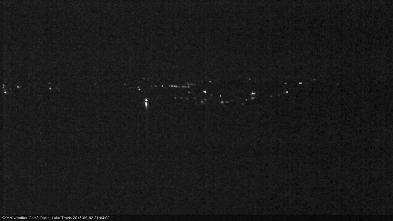 Lake Travis webcam, September 2, 2016 8:15 PM CT