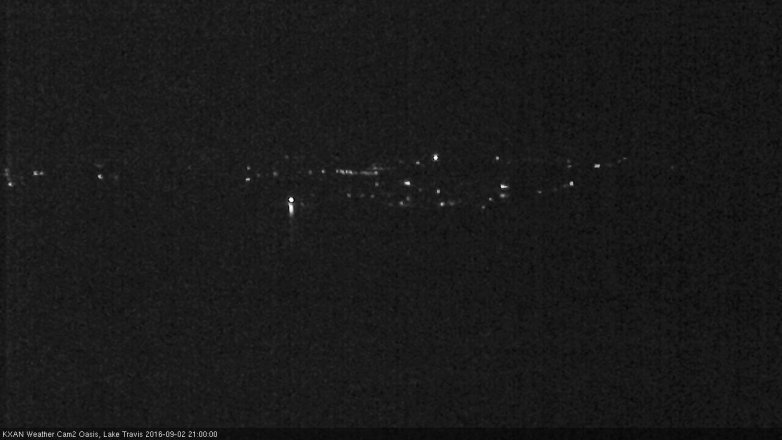 Lake Travis webcam, September 2, 2016 8:25 PM CT
