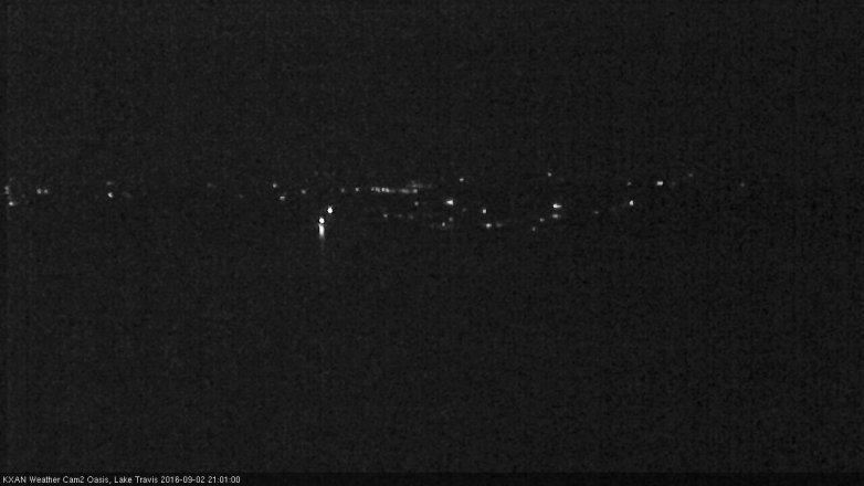 Lake Travis webcam, September 2, 2016 8:30 PM CT