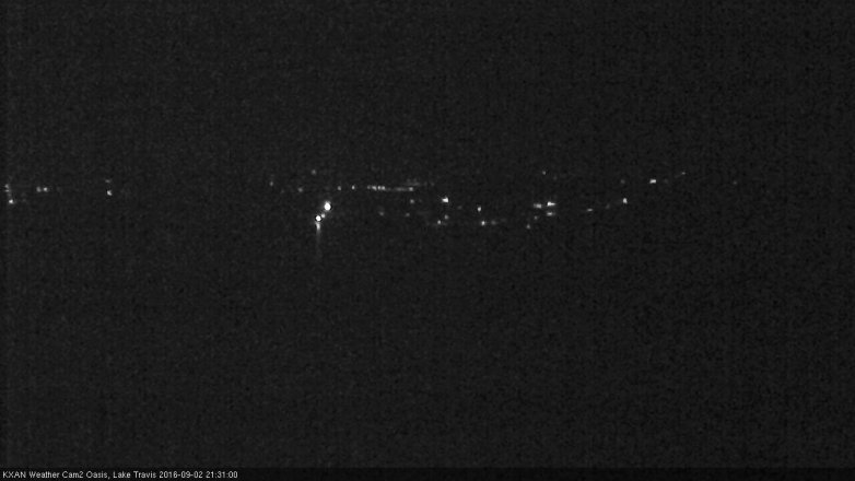 Lake Travis webcam, September 2, 2016 8:35 PM CT