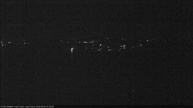 Lake Travis webcam, September 2, 2016 8:45 PM CT