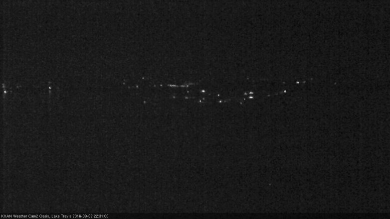 Lake Travis webcam, September 2, 2016 9:35 PM CT