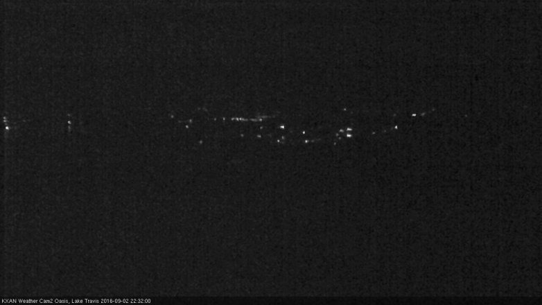 Lake Travis webcam, September 2, 2016 9:40 PM CT