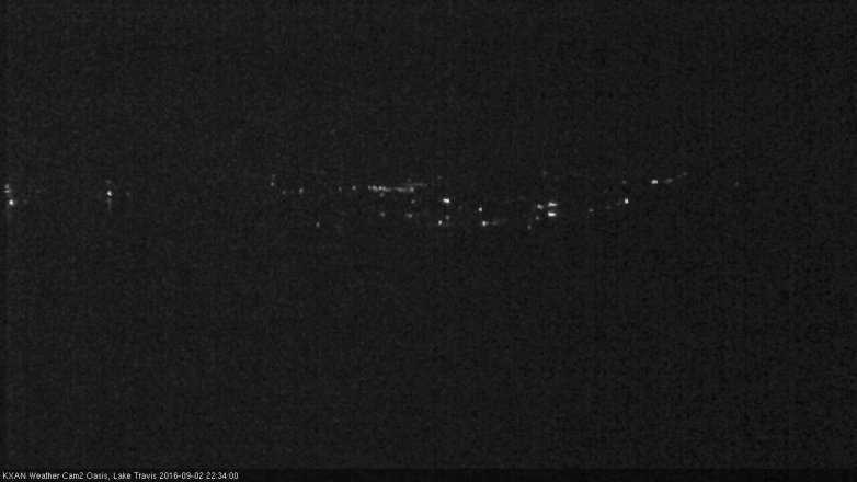 Lake Travis webcam, September 2, 2016 9:55 PM CT