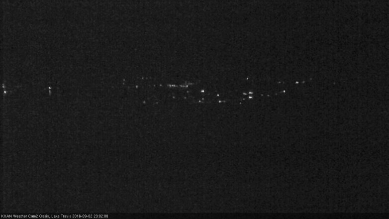 Lake Travis webcam, September 2, 2016 10:15 PM CT