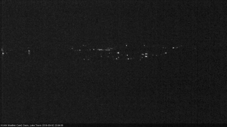 Lake Travis webcam, September 2, 2016 10:25 PM CT