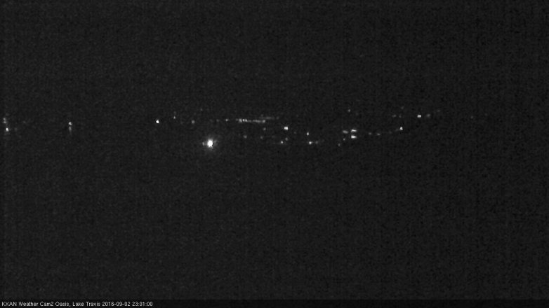 Lake Travis webcam, September 2, 2016 10:30 PM CT