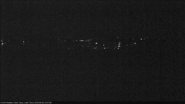 Lake Travis webcam, September 2, 2016 10:35 PM CT
