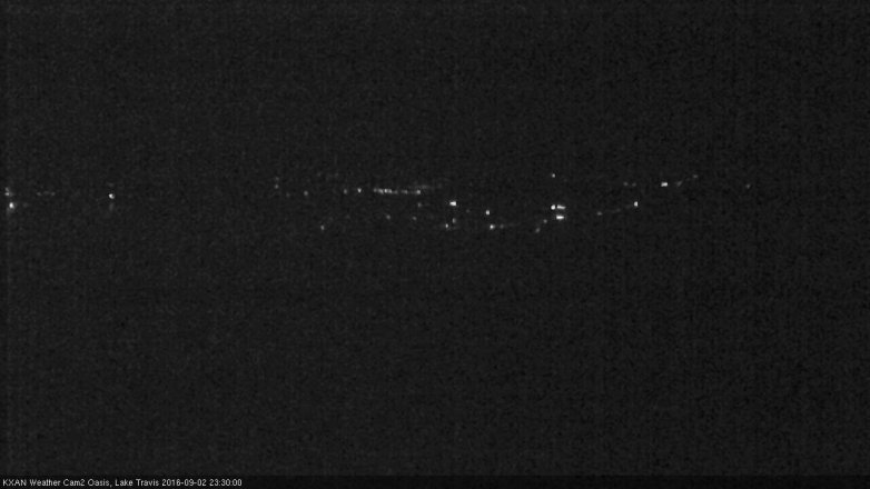 Lake Travis webcam, September 2, 2016 10:55 PM CT