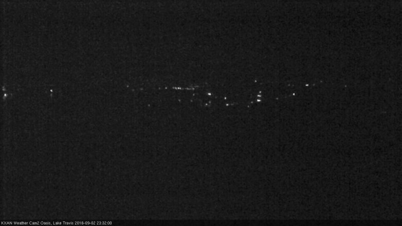 Lake Travis webcam, September 2, 2016 11:00 PM CT