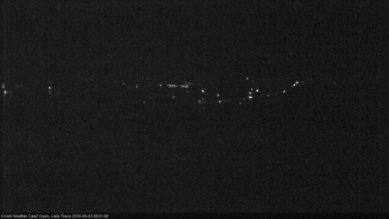 Lake Travis webcam, September 2, 2016 11:20 PM CT