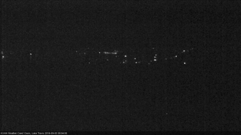 Lake Travis webcam, September 2, 2016 11:30 PM CT