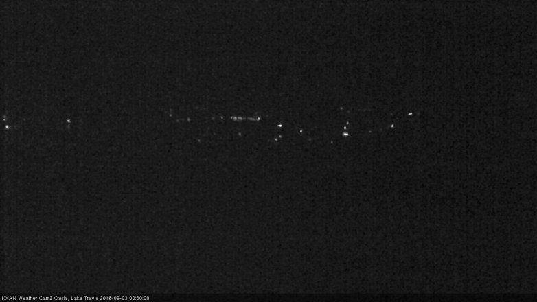 Lake Travis webcam, September 2, 2016 11:35 PM CT