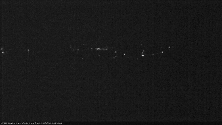 Lake Travis webcam, September 2, 2016 11:45 PM CT