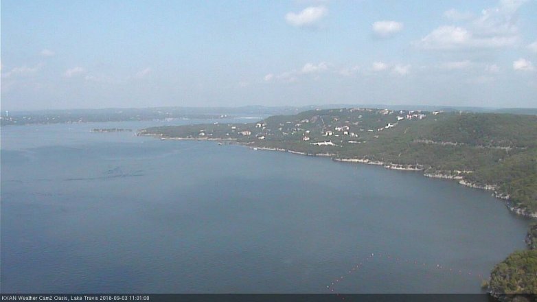 Lake Travis webcam, September 3, 2016 10:25 AM CT