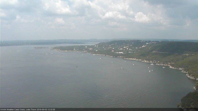 Lake Travis webcam, September 3, 2016 11:35 AM CT