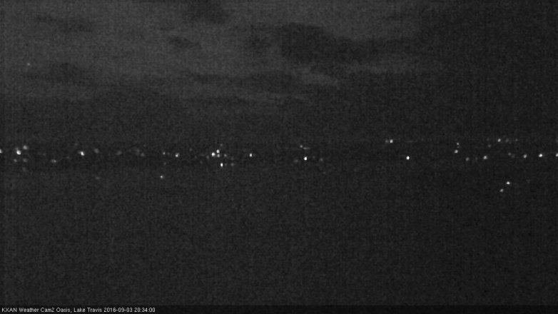 Lake Travis webcam, September 3, 2016 7:55 PM CT